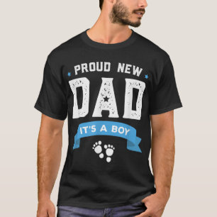 Stolz New Dad sein a Boy Niedlich Vatertag Geschen T-Shirt