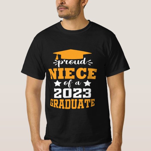 Stolz NIECE einer Klasse von 2023 Graduate Modern T-Shirt (Vorderseite)