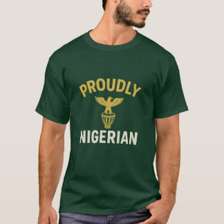 Stolz Nigerianisches Kurzarm-T-Shirt T-Shirt