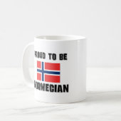Stolz, NORWEGISCH zu sein Kaffeetasse (Vorderseite Links)