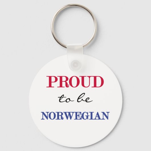 Stolz Norwegisch zu sein Schlüsselanhänger (Vorderseite)