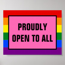 Stolz offen für alle LGBT-Kunden - Regenbogenfreih