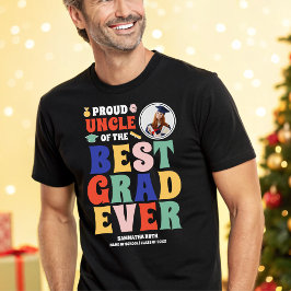 Stolz Onkel des besten Fotos aller Zeiten Tri-Blend Shirt