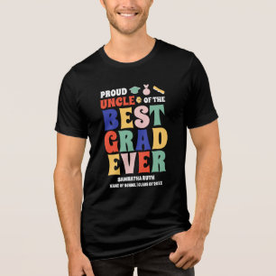 Stolz Onkel des besten Grad je Tri-Blend Shirt