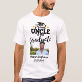 Stolz Onkel des Graduierten Foto Name T - Shirt (Vorderseite)