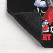 Stolz Onkel eines Herzkriegers KD Bewusstsein Red Mousepad (Ecke)