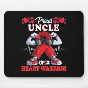 Stolz Onkel eines Herzkriegers KD Bewusstsein Red  Mousepad