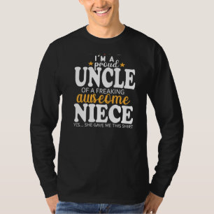 Stolz Onkel für Phantastische Nichte aus Nichte T-Shirt