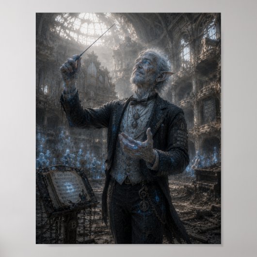 Stolz / Orchesterdirigent / Großer Konzertsaal Poster (Vorne)