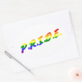 Stolz Ovaler Aufkleber (Umschlag)