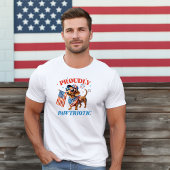stolz pawtriotische Dackel Illustration Tri-Blend Shirt