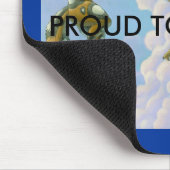 Stolz, Pelzmousepad zu sein Mousepad (Ecke)