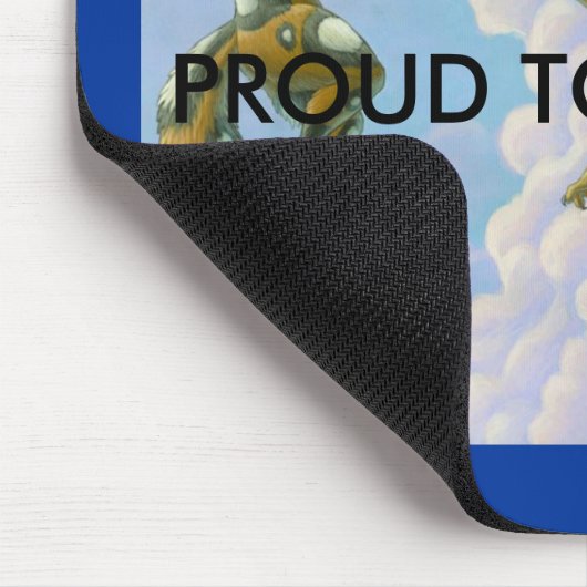 Stolz, Pelzmousepad zu sein Mousepad (Ecke)