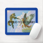 Stolz, Pelzmousepad zu sein Mousepad (Mit Mouse)