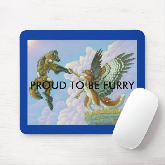 Stolz, Pelzmousepad zu sein Mousepad (Mit Mouse)