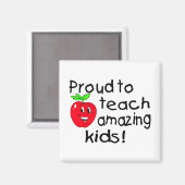 Stolz, Phantastische Kinder (Apfel) zu lehren Magnet (Vorderseite/Rückseite)