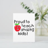 Stolz, Phantastische Kinder (Apfel) zu lehren Postkarte (Stehend Vorderseite)