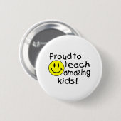 Stolz, Phantastische Kinder zu lehren! Button (Vorne & Hinten)