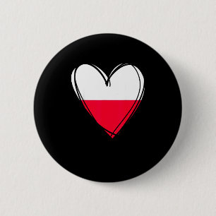 Stolz, Pole zu sein, liebe Warschau, Polenflagge H Button