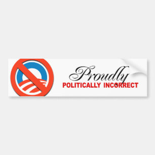 STOLZ POLITISCH FALSCH AUTOAUFKLEBER