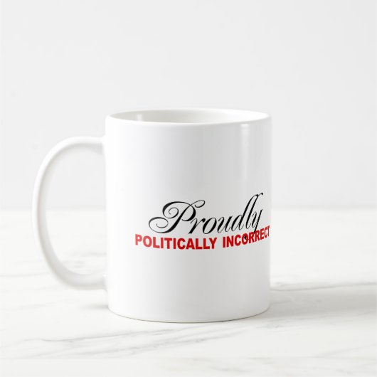 STOLZ POLITISCH FALSCH KAFFEETASSE (Links)
