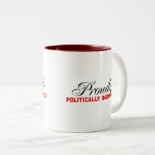 STOLZ POLITISCH FALSCH ZWEIFARBIGE TASSE (VorderseiteRechts)
