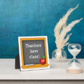 Stolz posten: Lehrer haben Klasse! Fotoplatte (InSitu)