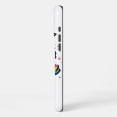 Stolz Power Blitz – LGBTQ+ Regenbogen Zitat iPhone Hülle (Linke Seite)