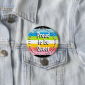 Stolz, Que zu sein, National Coming Out Day Button (Beispiel)