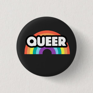 Stolz - Quee Regenbogen-Liebe ist Liebe. Button