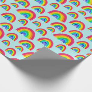 Stolz Rainbows handbemalt Light Blue Geschenkpapier