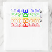 Stolz Rechteckiger Aufkleber (Tasche)