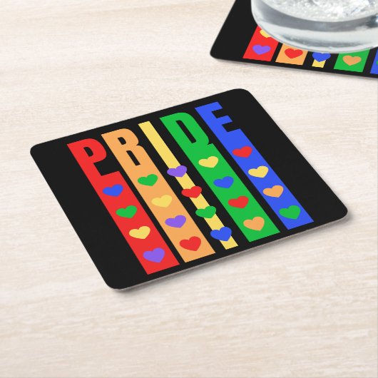 Stolz Rechteckiger Pappuntersetzer (angewinkelt)