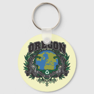 Stolz recyceln Oregon Schlüsselanhänger