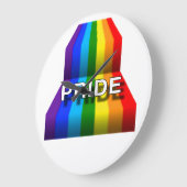 STOLZ REGENBOGEN #2 GROßE WANDUHR (Winkel)