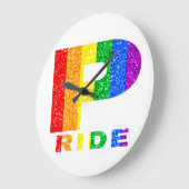 STOLZ REGENBOGEN #4 GROßE WANDUHR (Winkel)