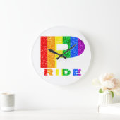 STOLZ REGENBOGEN #4 GROßE WANDUHR (Zuhause)