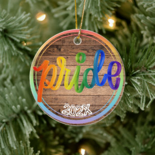 Stolz Regenbogen Benutzername- Jahr Keramik Ornament