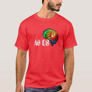 Stolz-Regenbogen-Gehirn-T - Shirt Au OSs