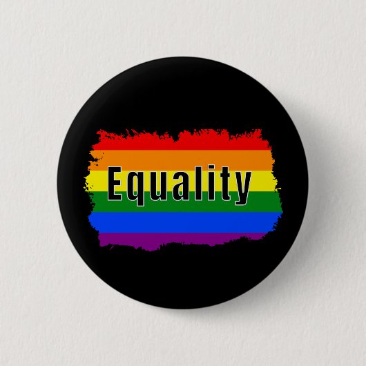 Stolz Regenbogen Gleichheit Button (Vorderseite)