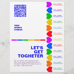 Stolz Regenbogen Herz Abreißflyer Flyer