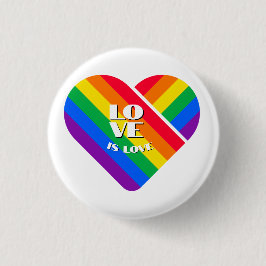 Stolz Regenbogen Herz Button