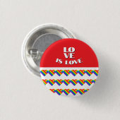 Stolz Regenbogen Herz Button (Vorne & Hinten)
