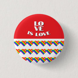 Stolz Regenbogen Herz Button