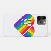 Stolz Regenbogen Herz Case-Mate iPhone Hülle (Rückseite (Horizontal))