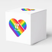 Stolz Regenbogen Herz Geschenkschachtel (Vorderseite)