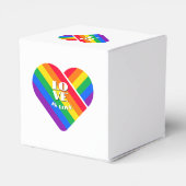Stolz Regenbogen Herz Geschenkschachtel (Rückseite)