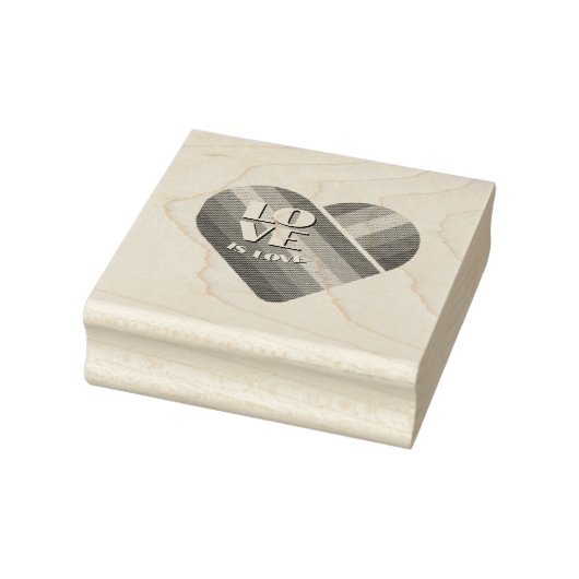 Stolz Regenbogen Herz Gummistempel (Stempel)