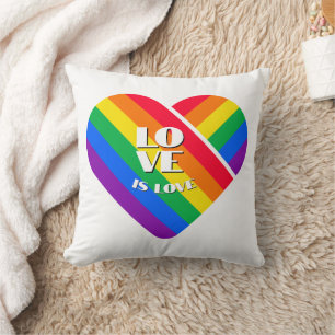 Stolz Regenbogen Herz Kissen