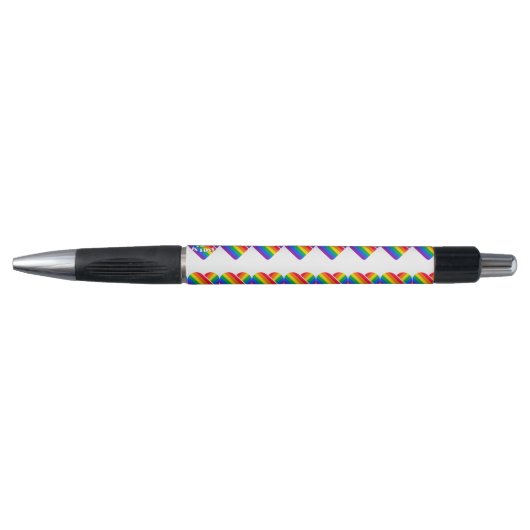 Stolz Regenbogen Herz  Kugelschreiber (Vorderseite)